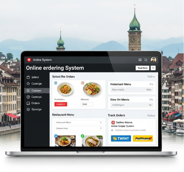 Online ordering system for restaurants in Switzerland